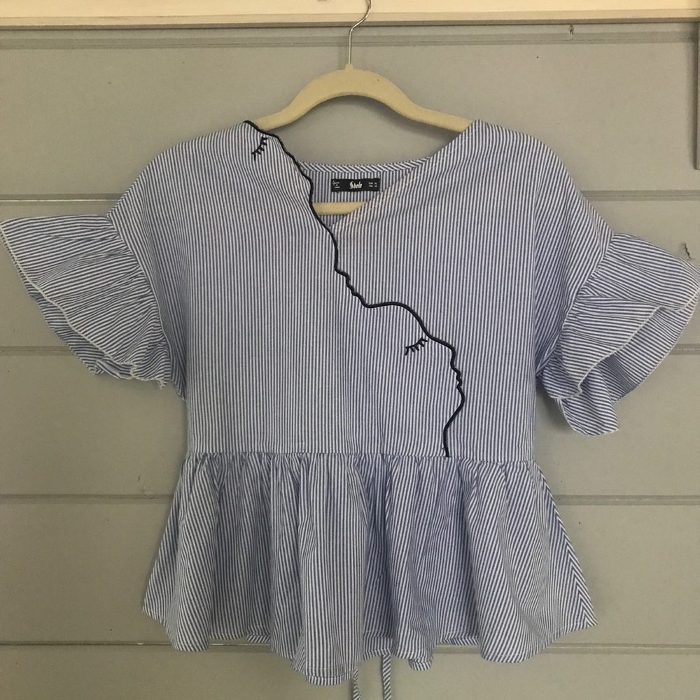 Shein - Art Blouse - Size: XS